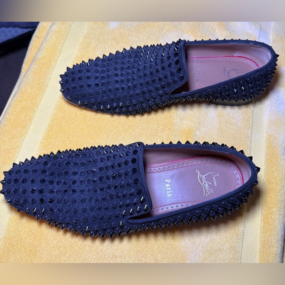 Christian Louboutin Black Spiked Shoe
